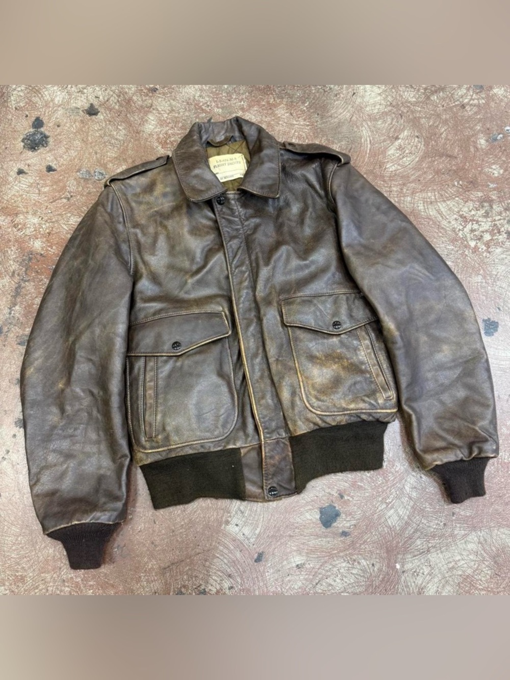 Vintage Schott Flight bomber leather Jacket